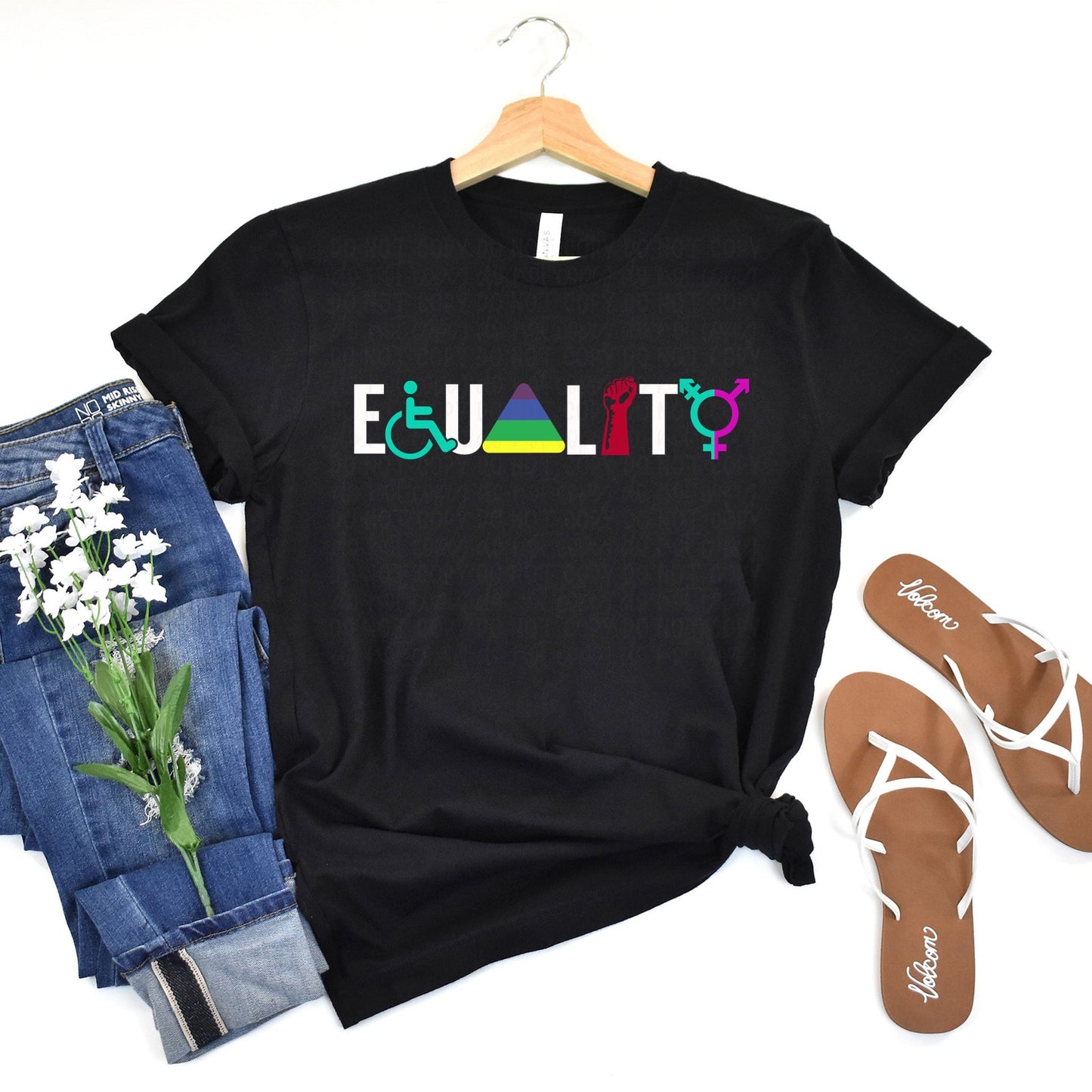 Equality Black Tee (Adult)