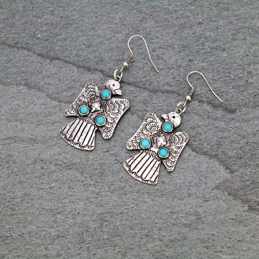 Western Thunderbird Dangle Earrings