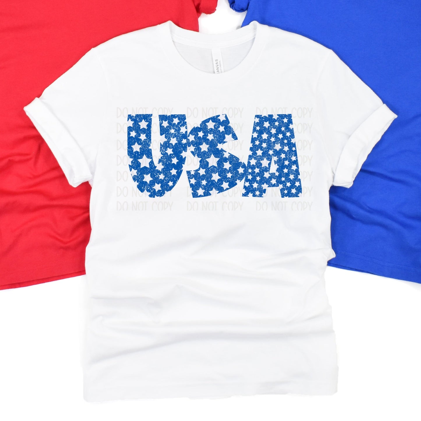 USA Stars White Tee