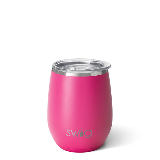 Hot Pink Stemless Wine Cup (14oz)