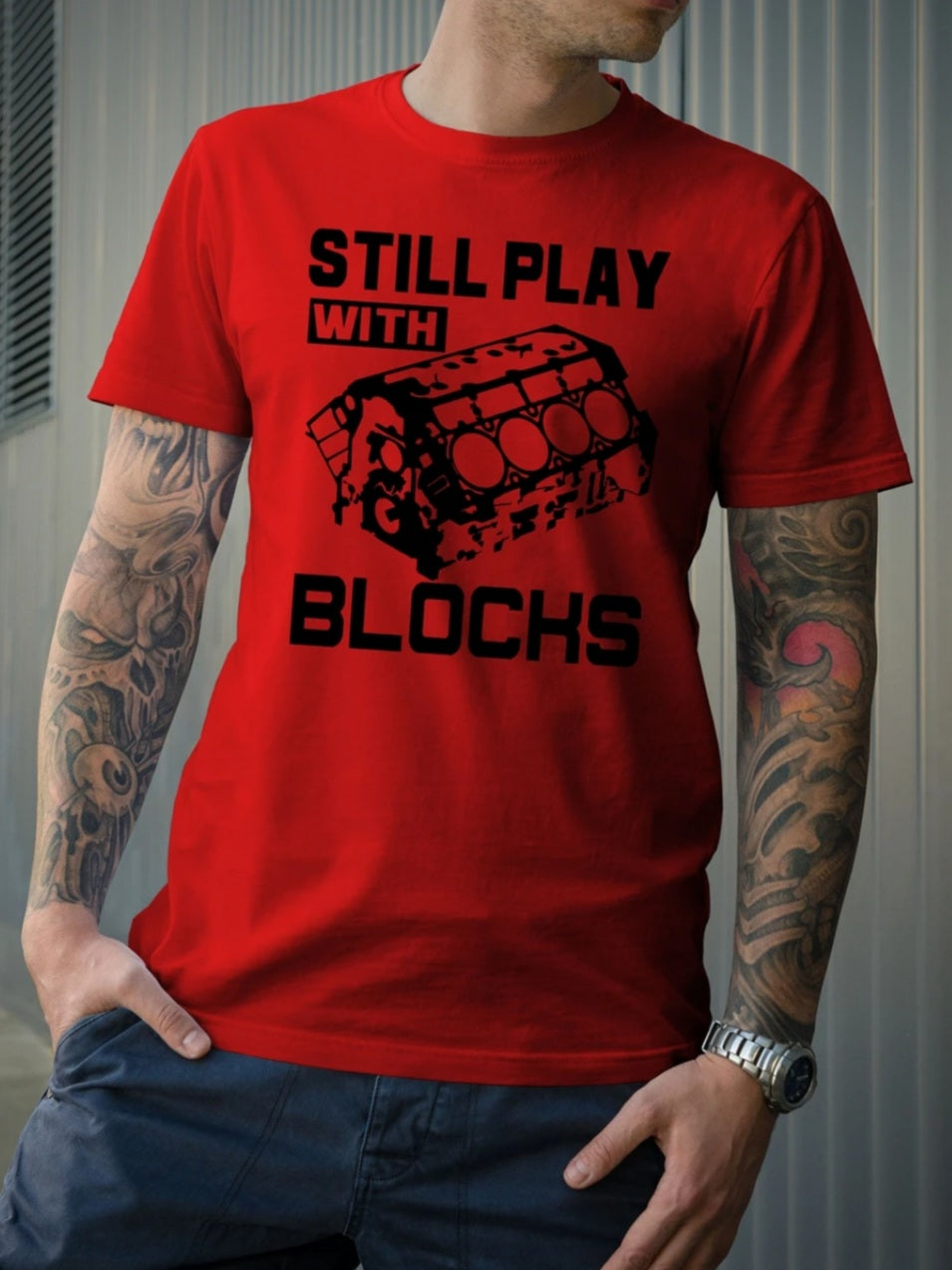 Still Play With Blocks Tee