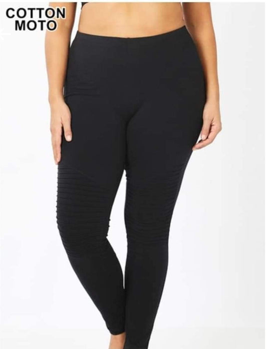 Cotton Moto Leggings