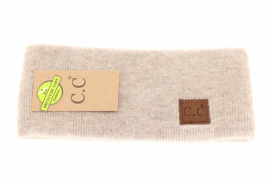 Soft Ribbed Leather Patch CC.Head Wrap-PREORDER