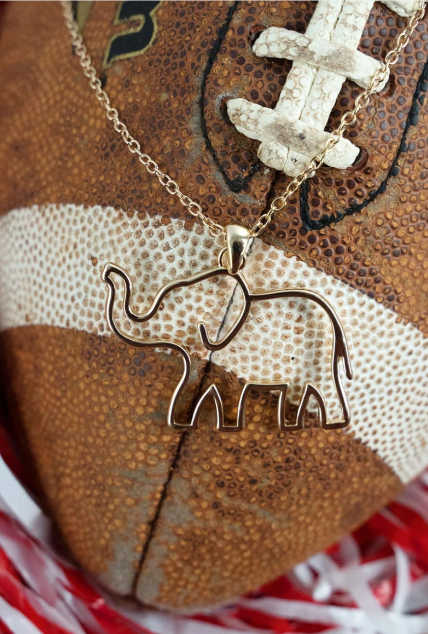 Elephant GoldTone Necklace