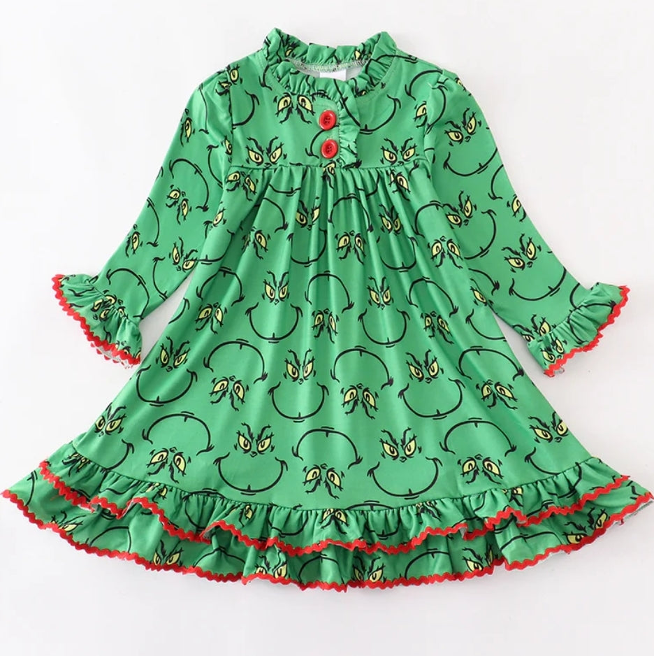 Green Youth Grinch Dress