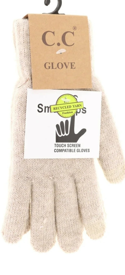 CC Beanie Soft Knit Gloves