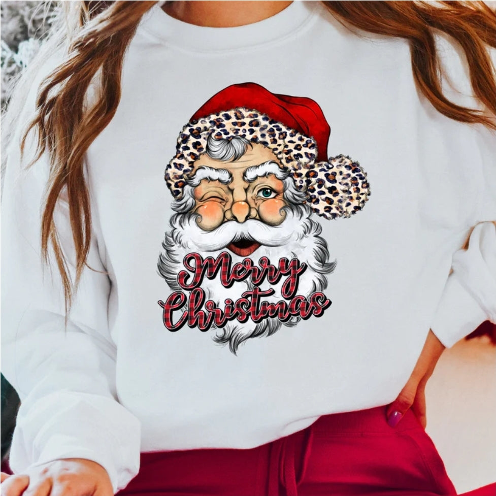 Leopard Santa-Merry Christmas Crew