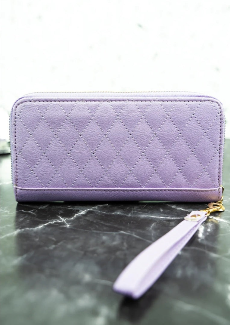 QUILTED WRISTLET WALLET