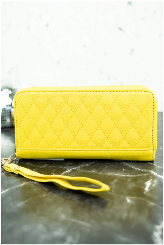 QUILTED WRISTLET WALLET