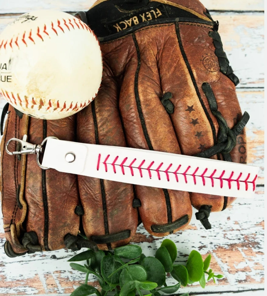 Baseball Lace Keychain