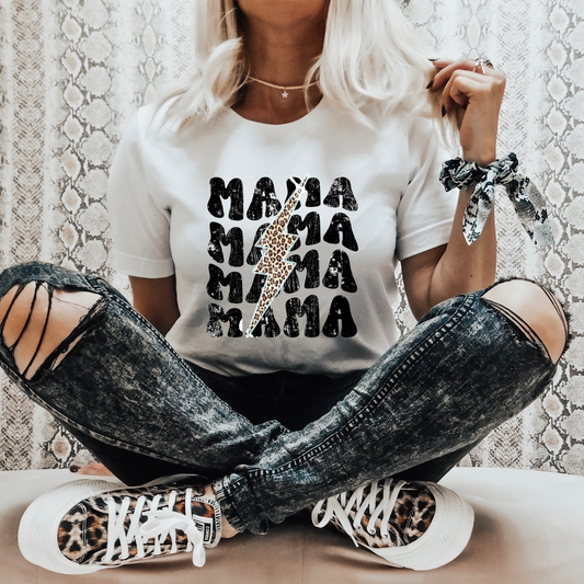 Mama bolt white Tee