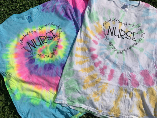 Nurse Mystery Tie Dye Tee