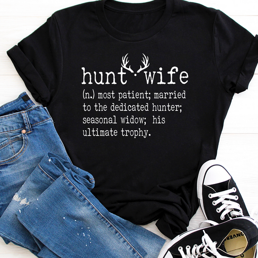 Hunt Wife Black Tee