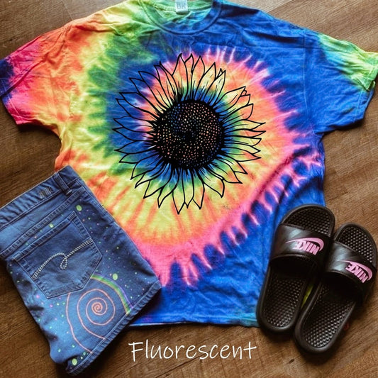 Sunflower Mystery Tie Dye Tee