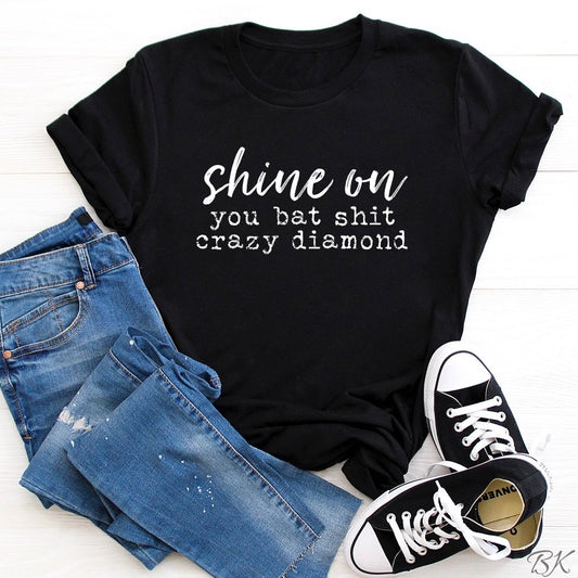 Shine On Black Tee