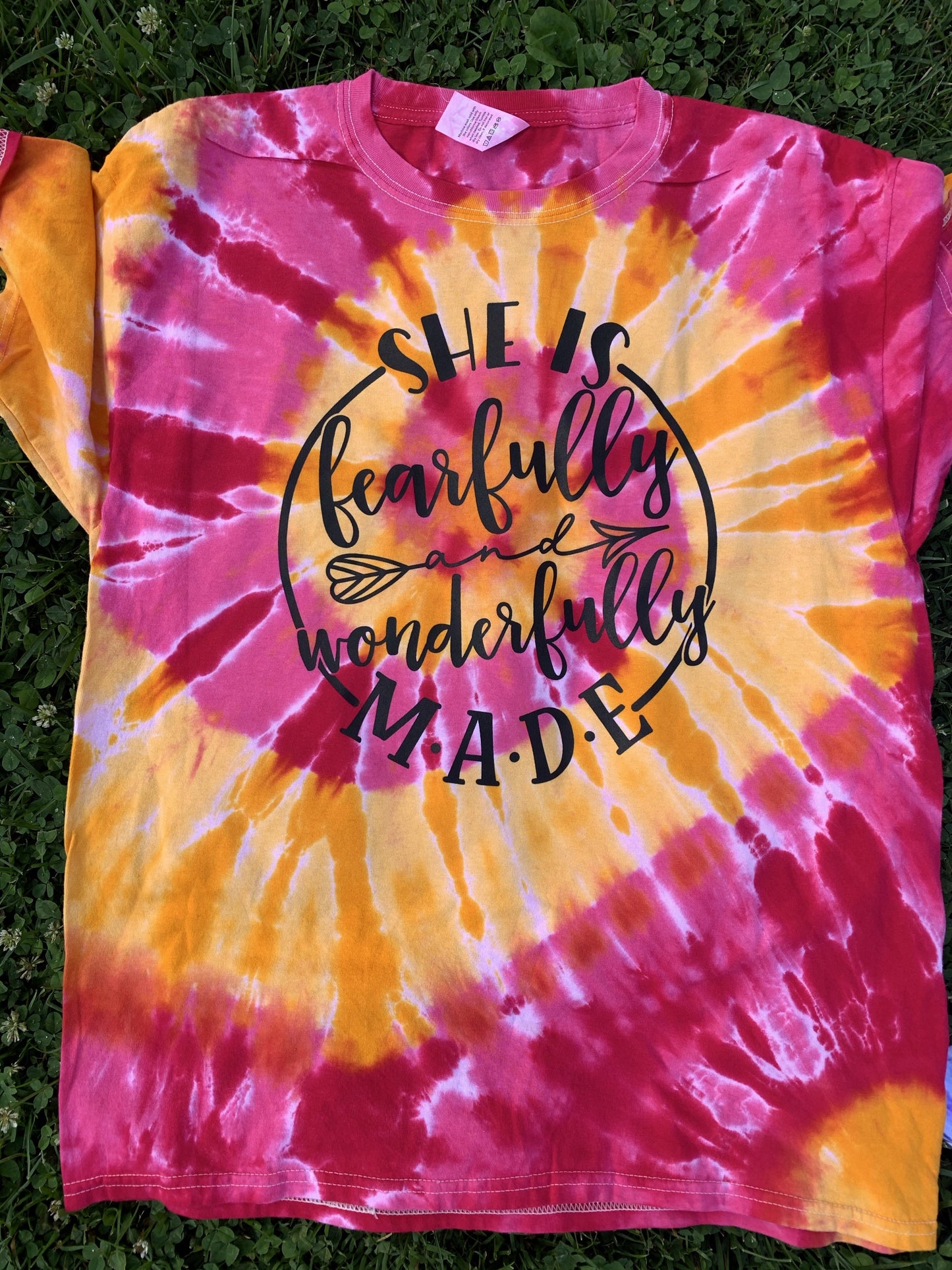 She Is Fearfully And Wonderfully Made Mystery Tie Dye Tee