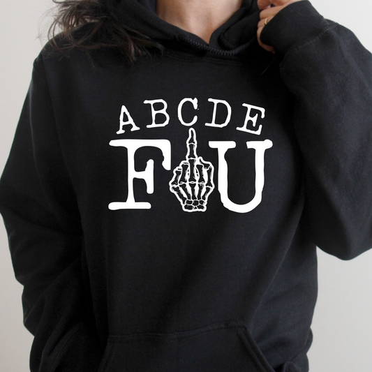 Hoodie-Black  ABCDEFU