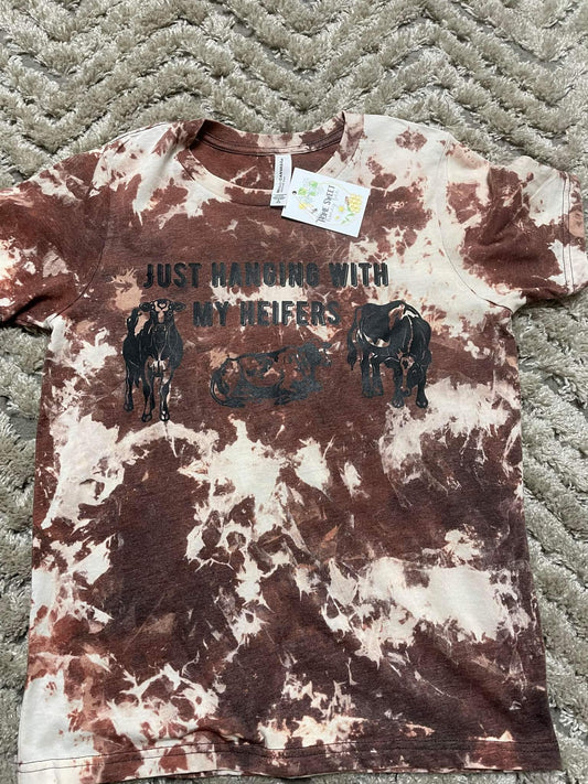 Youth, Bleached Brown Cow Hide Tee