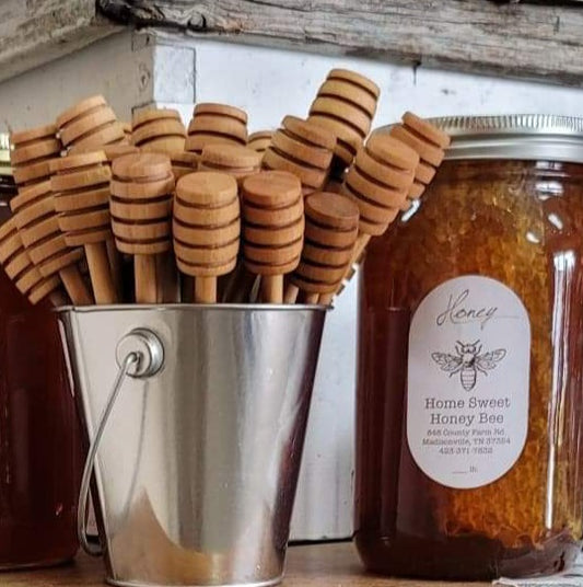 Wooden Honey Dipper Stick