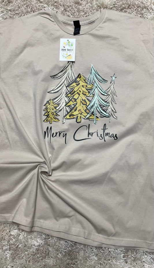 Sand -Merry Christmas Tee