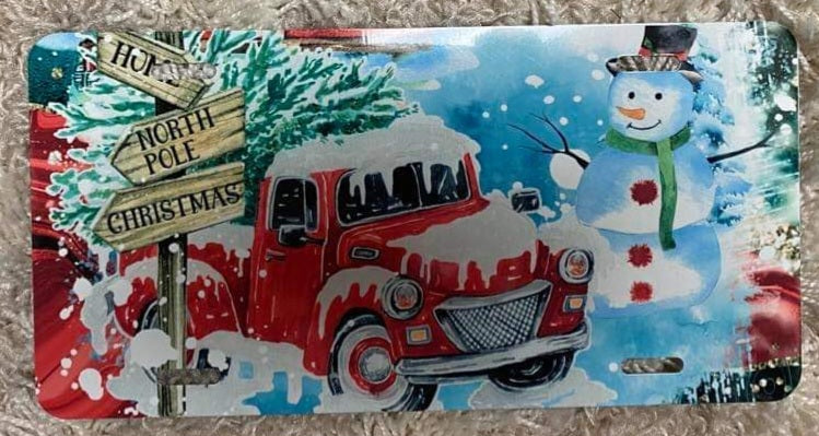 Christmas License Plate